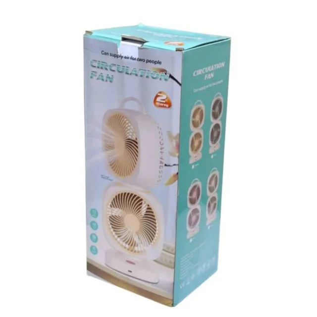 پنکه شارژی دوقلو مدل M212 (موتور سایلنت) با قابلیت چرخش 360 درجه 102916761